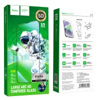 Tempered Glass Hoco Premium Series G16 Full Screen HD 5D Large Arc 0.4mm 9H for Apple iPhone 16 Pro 10pcs