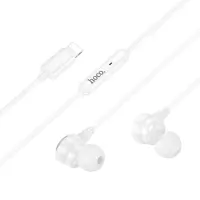 Hands Free Hoco Benevolent with Microphone Lightning  White 1.2m