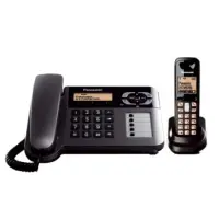 USed Corded Handset Panasonic KX-TG6451GT Black + Dect/Gap 2 in 1