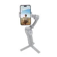 Gimbal Holder Hoco K24 for Devices 4.5"-7" 3600mAh V5.2 with 3-Axis Support Gray