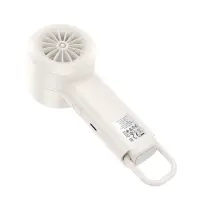 Hoco HX63 Fashion Portable Handheld Fan 2000mAh 5 Airflow Speeds 9200Rpm with Digital Display White