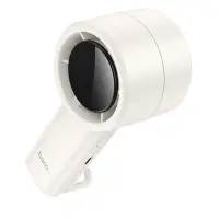 Hoco HX63 Fashion Portable Handheld Fan 2000mAh 5 Airflow Speeds 9200Rpm with Digital Display White