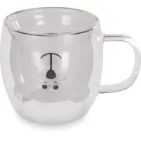 Set of 2 Glasses VASO Lamart LT9125 Double-Walled Glass 250ml Clear

