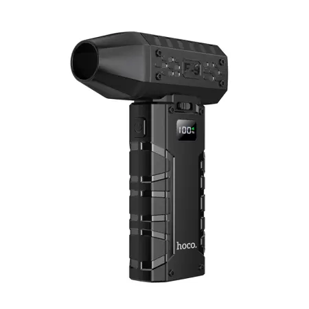 Hoco HX67 Force Recheargable Portable Handheld Ultra High Speed Fan 3000mAh 80.000Rpm Airflow Speed Black