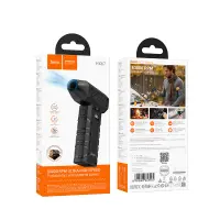 Hoco HX67 Force Recheargable Portable Handheld Ultra High Speed Fan 3000mAh 80.000Rpm Airflow Speed Black