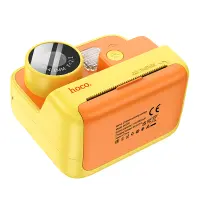 Hoco DV200 Kids Dual HD Camera 2.0" Screen 800mAh able to Print Photos Yellow-Orange