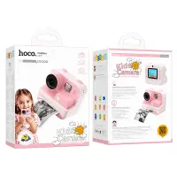 Hoco DV200 Kids Dual HD Camera 2.0" Screen 800mAh able to Print Photos Pink