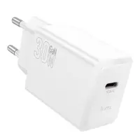 Travel Charger Hoco N70 Nuevo Single Port GaN PD30W USB-C 5V 3.0A White