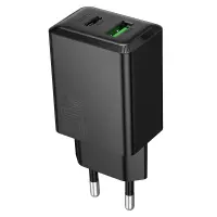 Travel Charger Hoco N69 Nuevo Dual Port PD20W 1xUSB-C and 1xUSB-A 5V QC3.0A Black