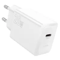 Travel Charger Hoco N68 Nuevo Single Port PD20W USB-C 5V 3.0A White