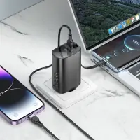 Power Bank Hoco J148 Handy 5000mAh PD20W QC3.0A Charger with 1xUSB-C Port and 1xUSB-C Cacle Black