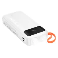 Power Bank Hoco J151A Spirit 20000mAh with 4 Output Cables, Flashlight and LED Display White