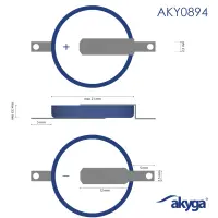 Buttoncell Akyga AKY0894 CR2032 ST2NB 3V / 210mAh 2-Pin