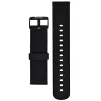 Watchband Hoco 20mm Universal Black Silicon Band with Black Buckle