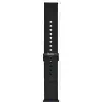 Watchband Hoco 20mm Universal Black Silicon Band with Black Buckle