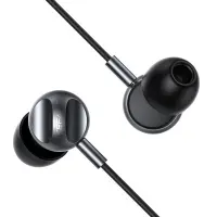 Hands Free Acefast L6 Earphones Stereo USB-C Black 1.2m with HD Mic and Operation Buttons Compatible with All USB-C Devices