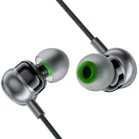 Hands Free Acefast L4 Earphones Stereo 3.5mm Braided Black 1.2m with HD Mic and Operation Buttons