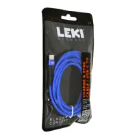 Data and Charging Cable Leki Black Concept USB-C  to USB-C Braided Blue 2m