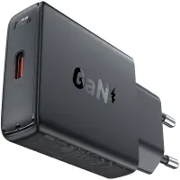 Travel Charger Acefast A65 Ultra Thin Fast Charging 1xUSB-C PD20W QC3.0 GaN Black