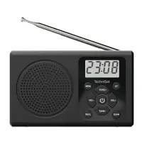 Portable Radio Technisat Travelradio 300 0.5 W with 3.5mm Headphone Jack and Power Cable Black