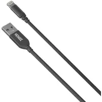 Travel Charger Yenkee YAC 4600 12W USB-A 5V/2.4 A with USB-A to Lightning 2.4A Apple Certified MFi Cable Braided Black 1m