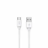 Charging Data Cable Noozy Flow E44 USB to USB-C 3.0A White 1m