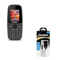 Energizer Energy E2 32MB/2GB Dual Sim 2G 1.77" and Free Car Charger Energizer DCA2BHMC3 2.4A  2x USB-A and Micro USB 1m Black