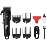 Rechargeable Hair Clipper Hoco HP24 2000mAh 7500 Rpm with Adjustment Lock Lever and 4 Combs