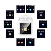 Wireless Hands Free Hoco EW86 Cat v5.4 300mAh 3.5h Talk Time and Multi-function Smart Touch Screen White