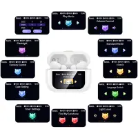 Wireless Hands Free Hoco EW88 Rampino ANC v5.4 280mAh 4h Talk Time and Multi-function Smart Touch Screen White