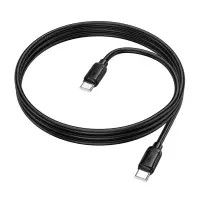 Cable Hoco X115 Surpass USB-C to USB-C PD60W 3.0A Black 1m