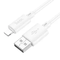 Cable Hoco X88 Gratified USB-A  to Lightning 2.4A White 2m
