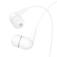 Hands Free Hoco M97 Enjoy Universal Earphones Stereo Bass USB-C with Microphone Compatible with All USB-C Devices White 1.2m