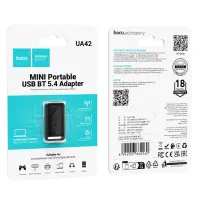 Wireless Adapter Hoco UA42 USB Bluetooth v5.4 Black