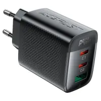 Travel Charger Acefast A108 Fast Charging 2xUSB-C + 1xUSB-A PD67W GaN Black