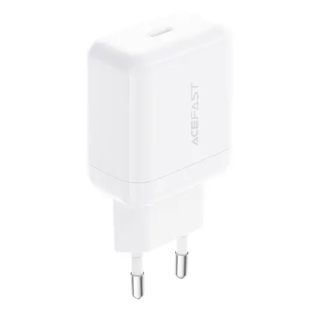 Travel Charger Acefast A130 Fast Charging USB-C PD20W 3.0A White