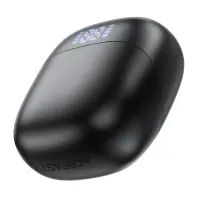 Wireless Earphones Hands Free Acefast W2 TWS v5.4 400mAh 8hr Working Time ANC with 4-Mic ENC Technology IPX4 and LED Digital Display Black