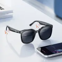 Bluetooth Hands Free Sunglasses Hoco DI87 v.5.3 with Air-Conduction Speakers, Microphone, Touch Controls and up to 6 Hours of Playtime
