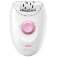 Body Epilator BRAUN SE1-000 Silk Epil 1 with 20-tweezer System and SoftLift Tips