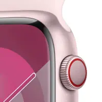 Apple Watch Series 9 Aluminum 45mm GPS eSim NFC IP6X Aluminum Case Pink with Light Pink Sport Band MRMK3QF/A