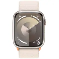 Apple Watch Series 9 Aluminum 45mm GPS eSim NFC IP6X Aluminum Case Starlight with Starlight Sport Loop MR983QF/A