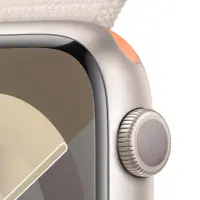 Apple Watch Series 9 Aluminum 45mm GPS eSim NFC IP6X Aluminum Case Starlight with Starlight Sport Loop MR983QF/A