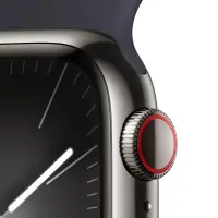Apple Watch Series 9 41mm GPS eSim NFC IP6X Stainless Steel Case Graphite with Midnight Sport Band MRJ93QF/A