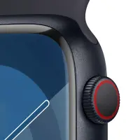 Apple Watch Series 9 Aluminum 45mm GPS eSim NFC IP6X Stainless Steel Case Midnight with Midnight Sport Band MRMD3QF/A