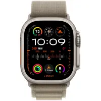 Apple Watch Ultra 2 49mm GPS eSIM NFC IP6X Titanium Case with Olive Alpine Loop MRF03FD/A