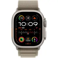 Apple Watch Ultra 2 49mm GPS eSIM NFC IP6X Titanium Case with Olive Alpine Loop MREX3FD/A