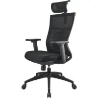 Office Chair Yenkee YGC 500BK FISHBONE Black Mesh and Back Support Max. Weight 120kg