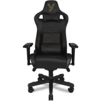 Gaming Chair Yenkee YGC 200BK FORSAGE XL Black with Scratch Resistant PU Leather and 4D Armrest Adjustment Max. Load 150kg