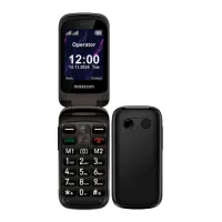 Maxcom MM834 4G Dual Sim 2.4" with Charging Base, Camera, FM Radio, Flashlight 1000mAh Black