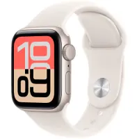Apple Watch SE 3 (2025) Aluminum 44mm GPS eSim NFC 5 ATM Aluminum Case Starlight με Sport Band Starlight MEHG4ZR/A